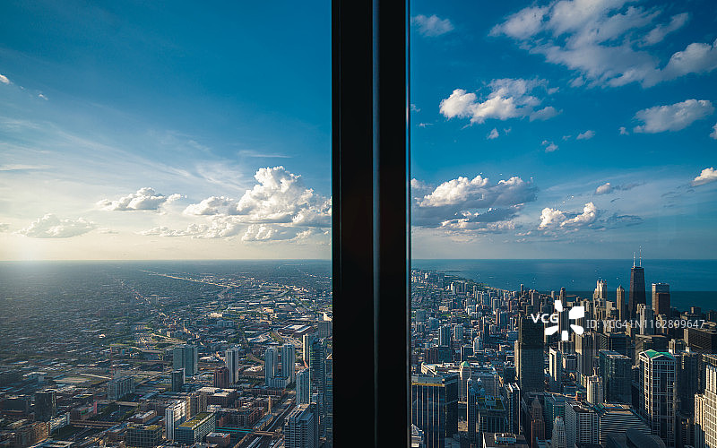 芝加哥城市景观鸟瞰图图片素材