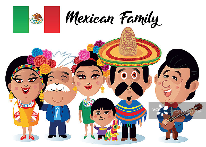 墨西哥家庭图片素材