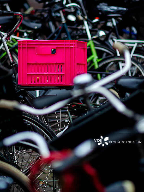自行车在阿姆斯特丹图片素材
