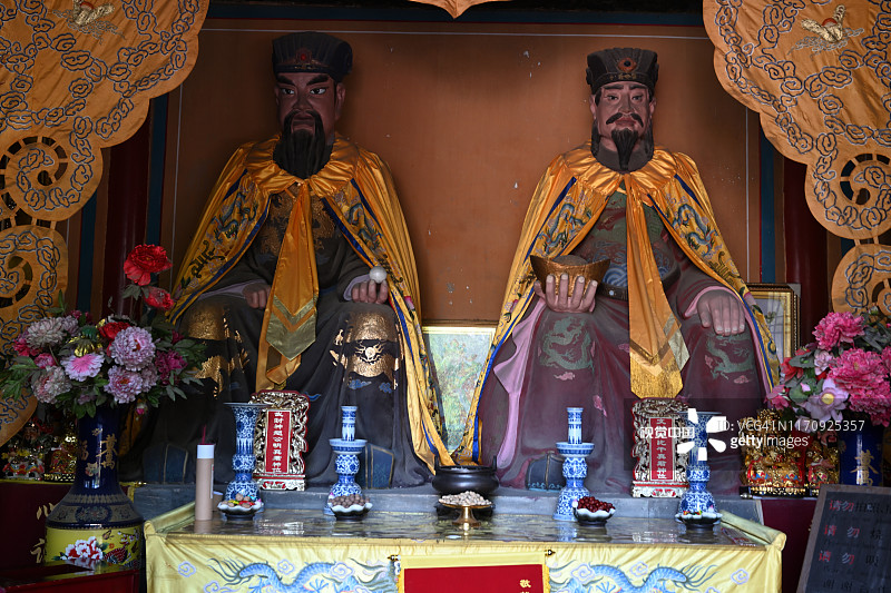 北京东岳庙的雕像图片素材