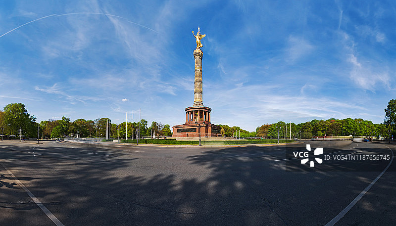 德国首都柏林著名的胜利柱(Siegessäule)(德国)图片素材