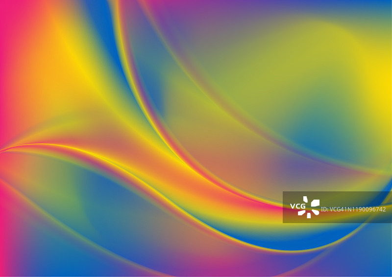 彩色流动的液体波抽象的背景图片素材