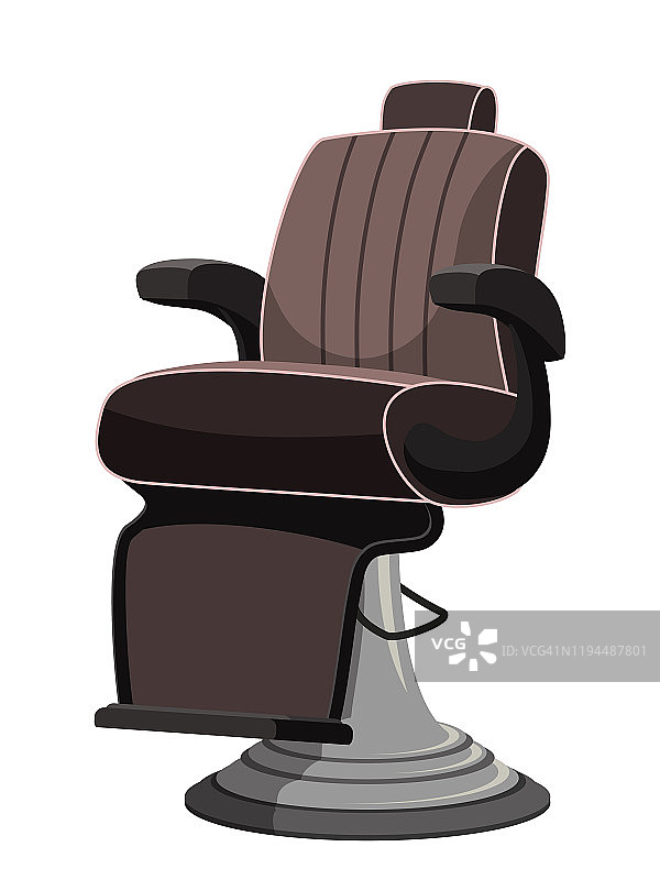理发店座位与椅子隔离在白色图片素材