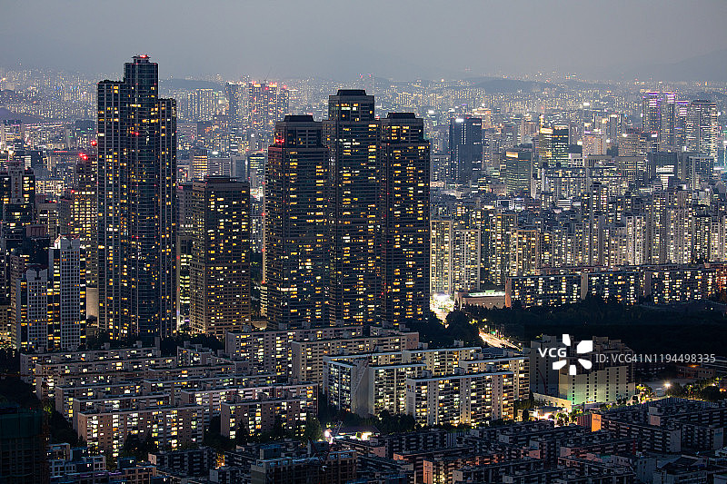 首尔的天际线图片素材