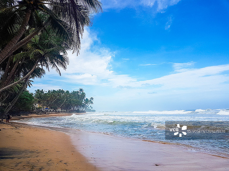 斯里兰卡乌纳瓦图纳的达拉韦拉海滩图片素材