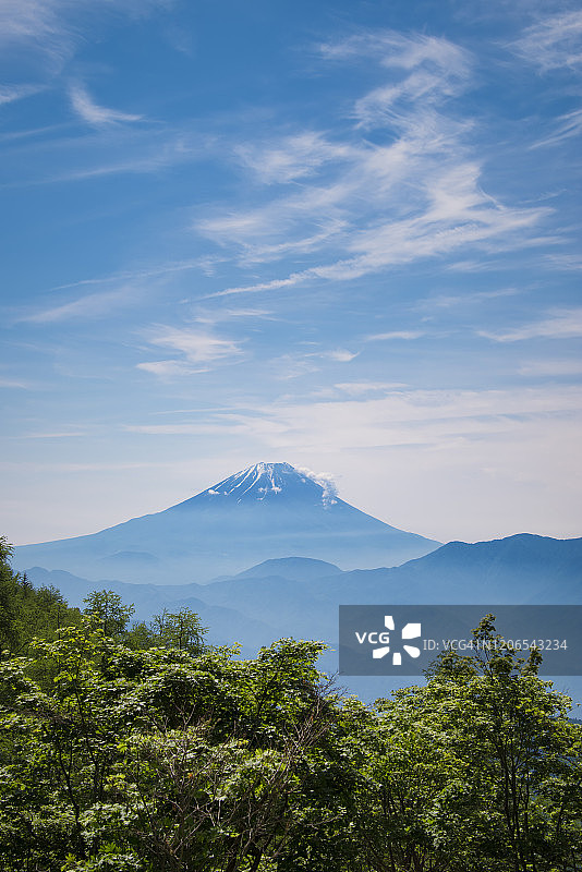 夏天的富士山图片素材