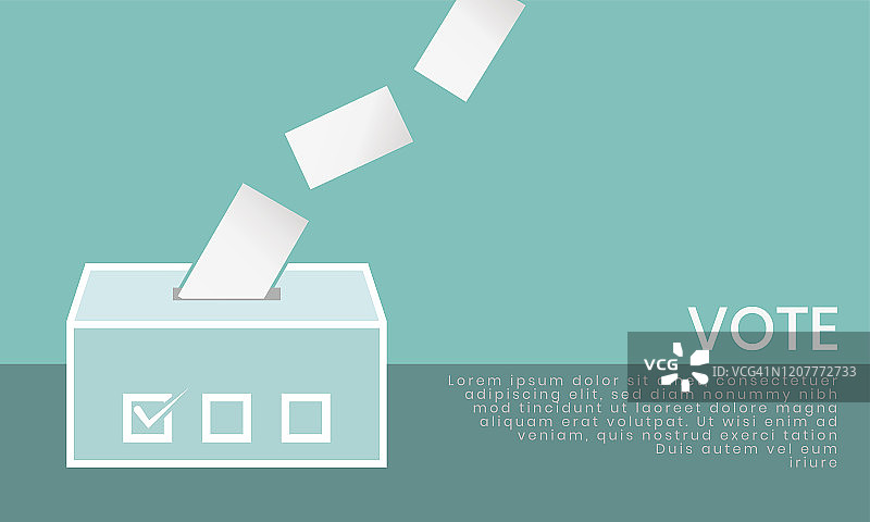 应用程序或网站的投票箱图标图片素材