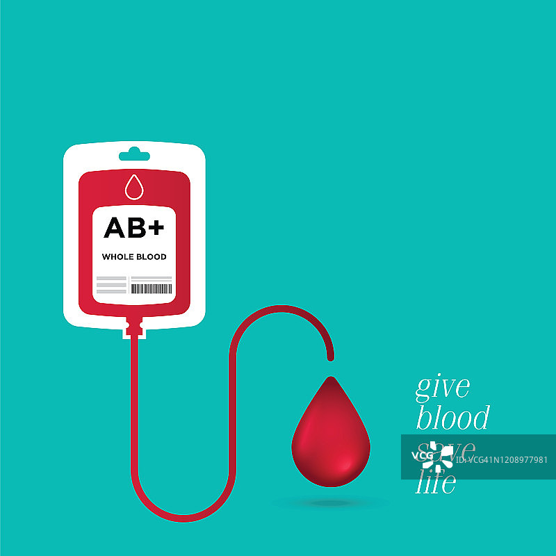 献血塑料袋平式。献血的概念。医学背景。矢量插图。图片素材