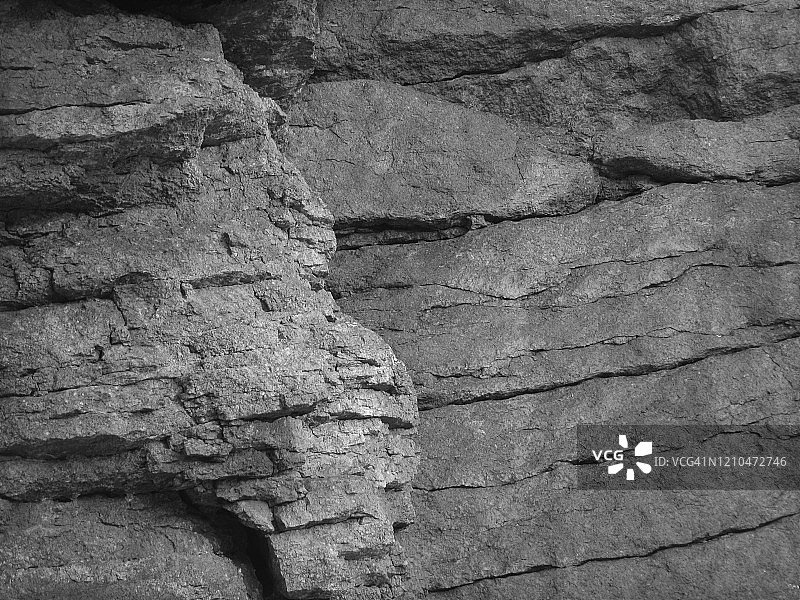 枯燥乏味的灰色背景。岩石纹理。一个山的碎片特写。石头的背景。图片素材