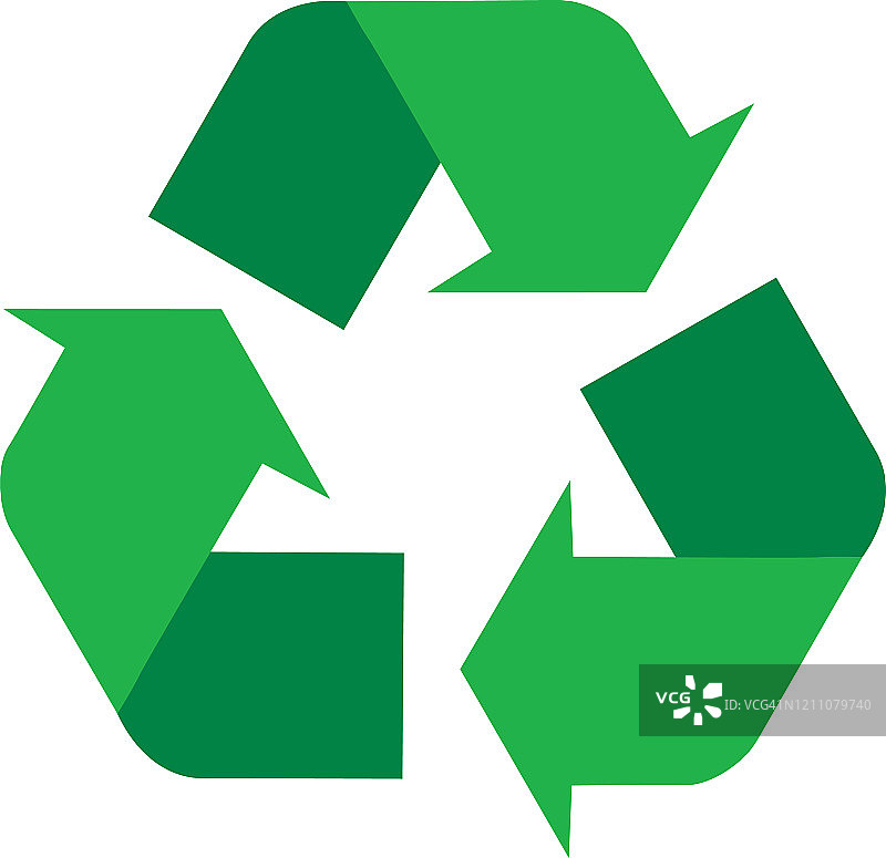 绿色回收图标图片素材