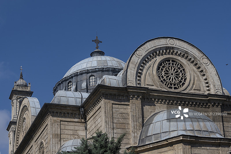 伊斯坦布尔塔克西姆的圣三合会教堂。图片素材