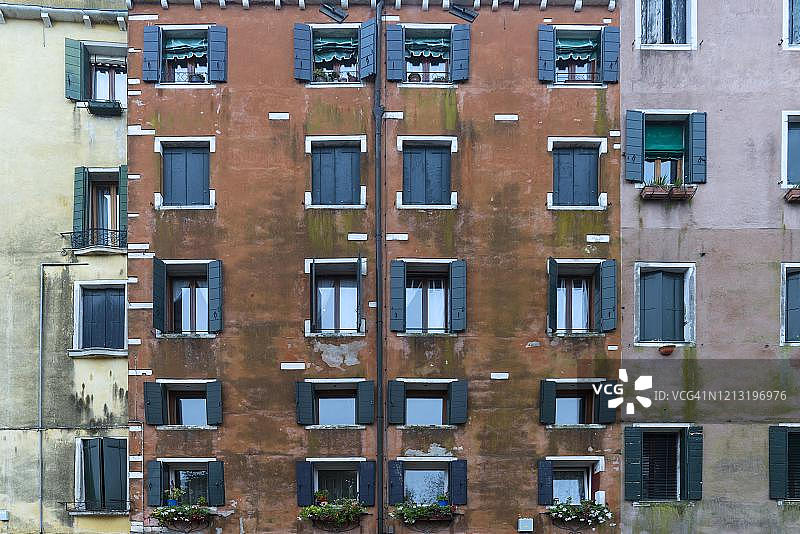 意大利，威尼托，威尼斯，新贫民区的历史建筑图片素材