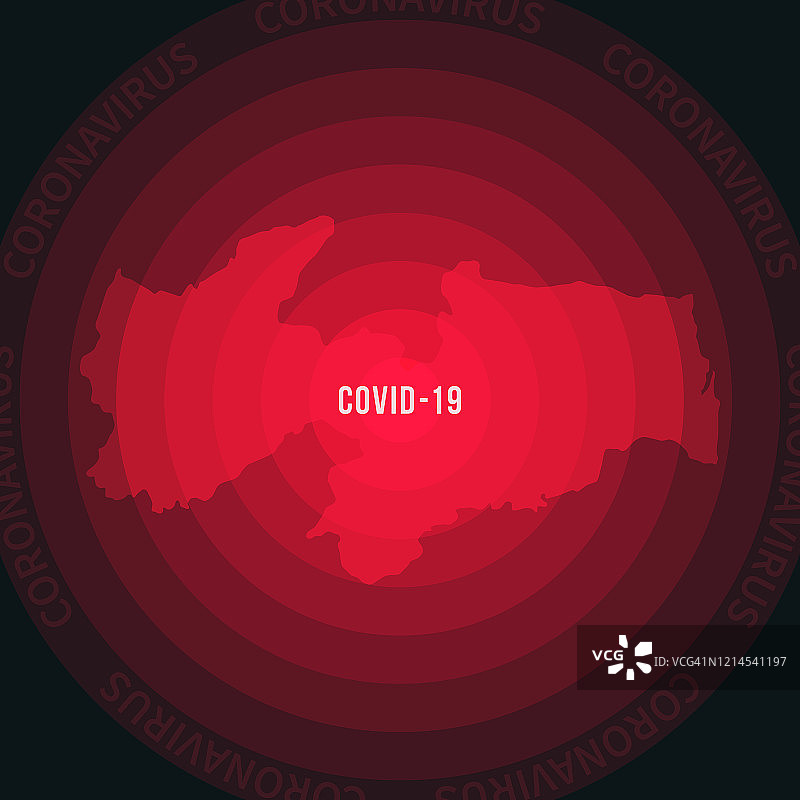 COVID-19传播的Paraiba地图。冠状病毒爆发图片素材