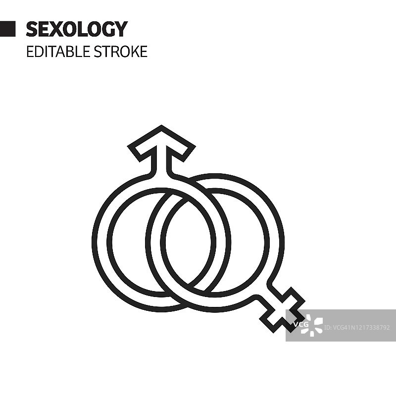 性学图标。医疗保健和医疗概念矢量插图图片素材