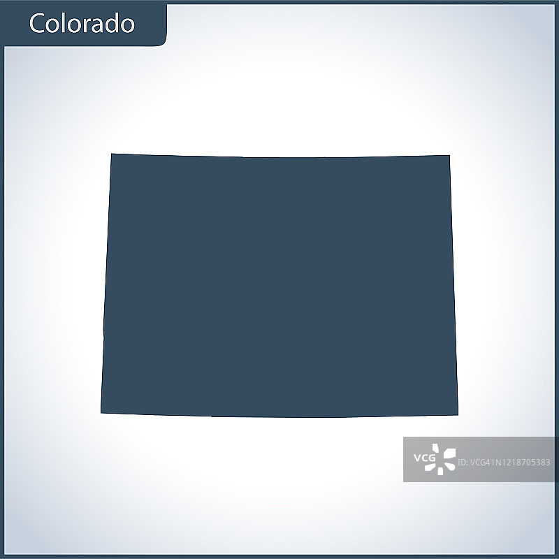 科罗拉多州的地图图片素材