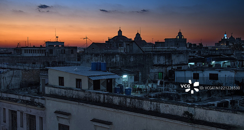哈瓦那日出全景图片素材