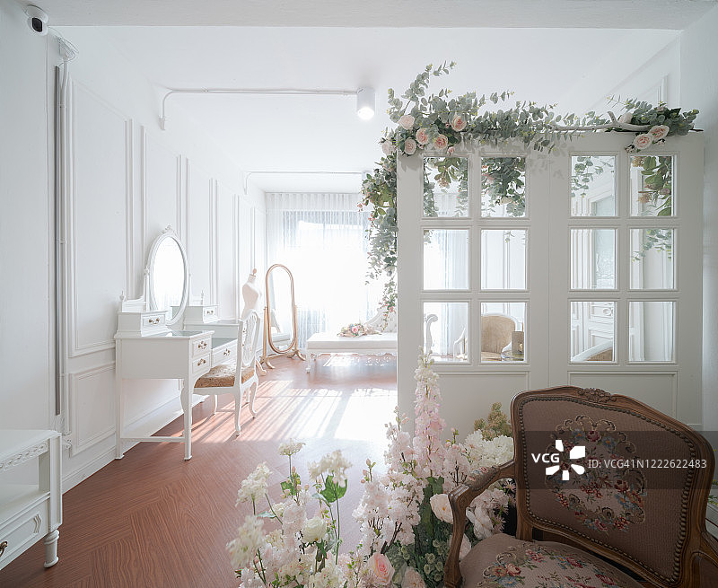 室内装饰，古典风格，新娘换装区图片素材