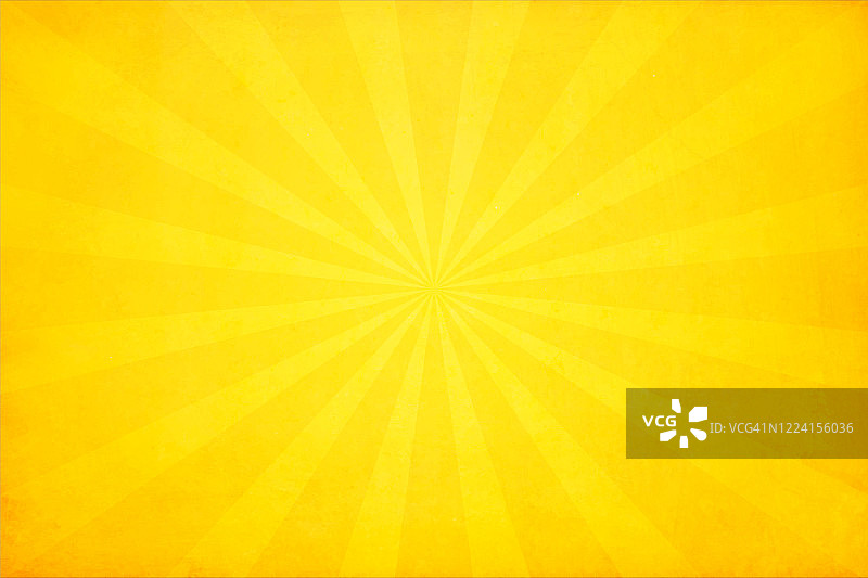 矢量插图的垃圾明亮的黄色sunburst图片素材