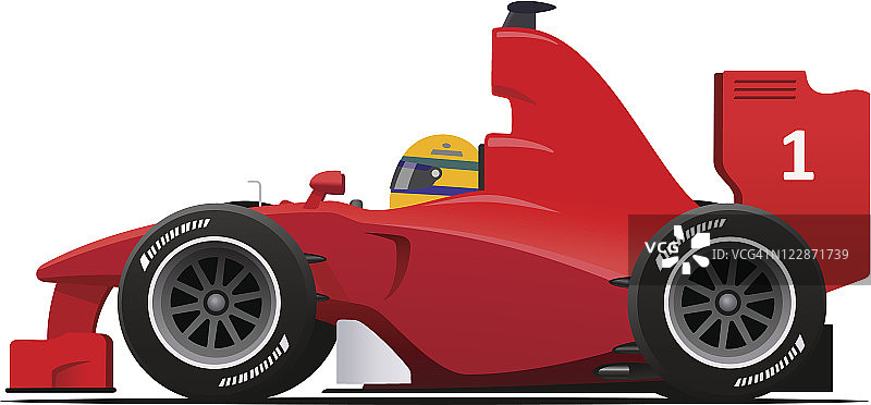 f1红色赛车图片素材