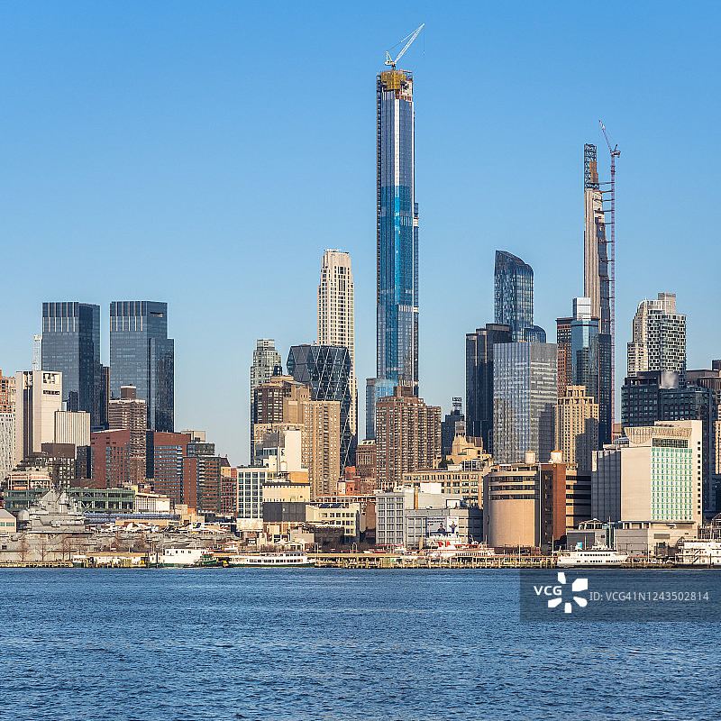 林肯港的亿万富翁排-纽约图片素材