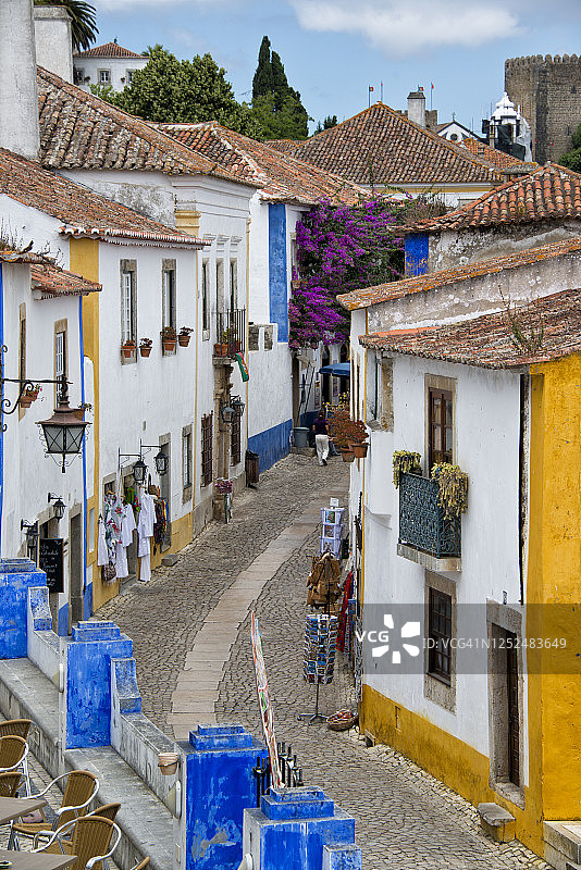 欧洲葡萄牙的中世纪村庄图片素材