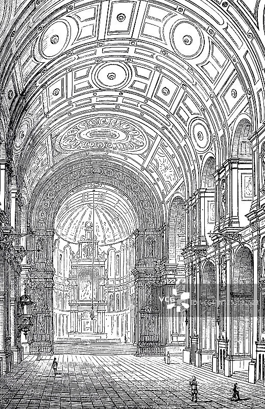 德国文艺复兴:慕尼黑的圣迈克尔教堂图片素材