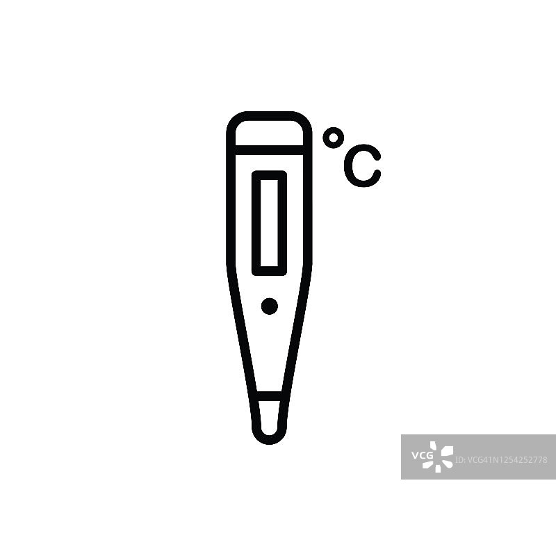 温度计平面图标矢量标志设计潮流图片素材