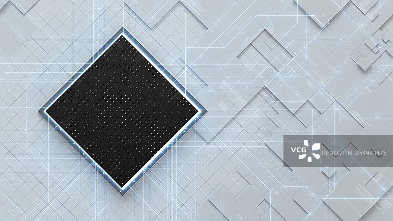 电路板上的黑色芯片图片素材