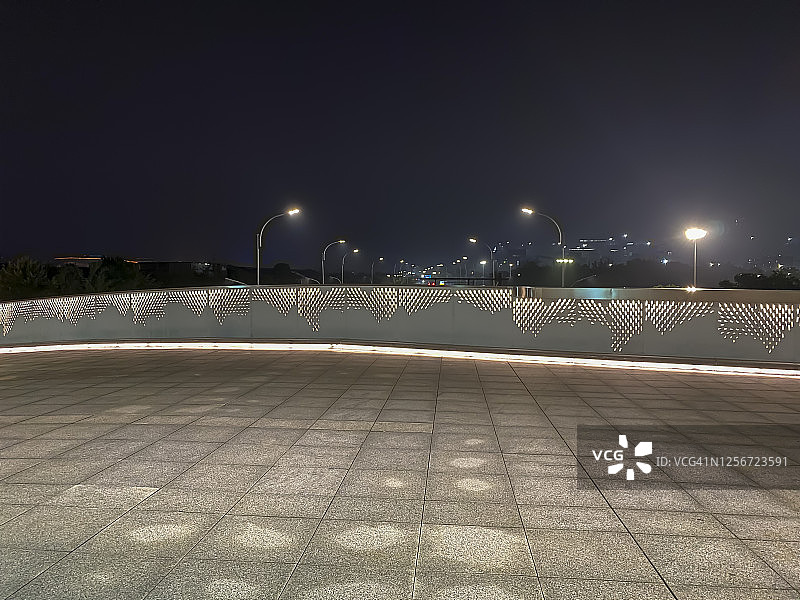 商圈广场夜景图片素材