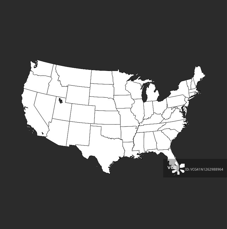 美国的地图图片素材