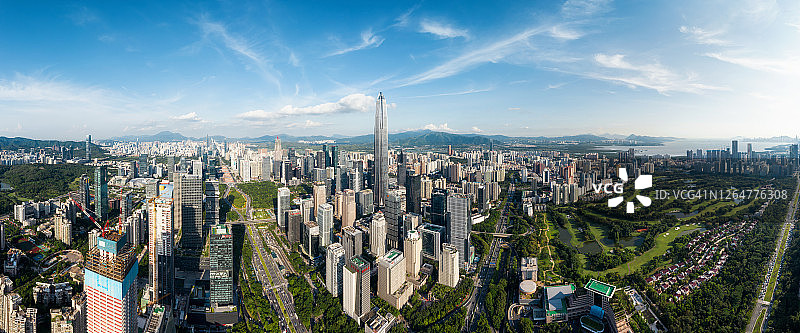 深圳天际线的高架景观图片素材