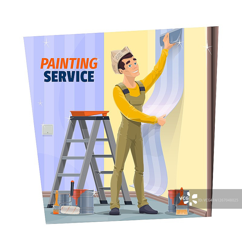 房屋装修和维修服务工作者向量图片素材
