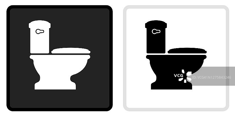厕所图标上的黑色按钮与白色翻转图片素材