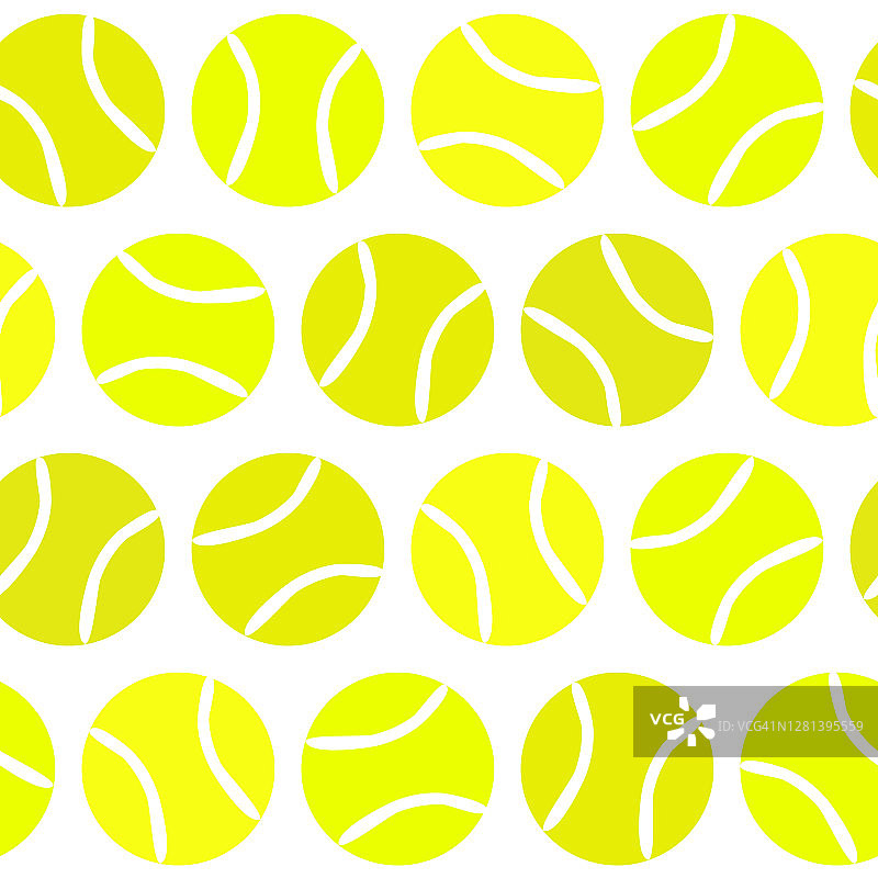 无缝手绘网球模式，运动背景图片素材