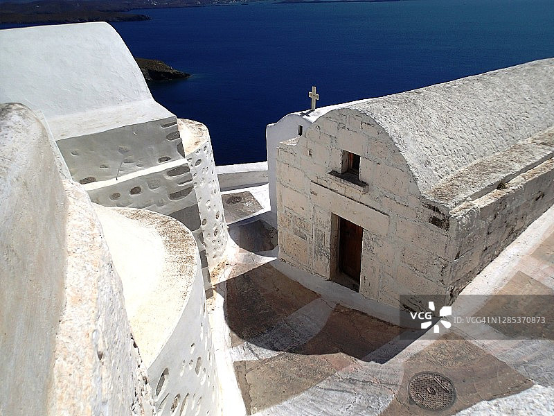 希腊岛屿教堂图片素材