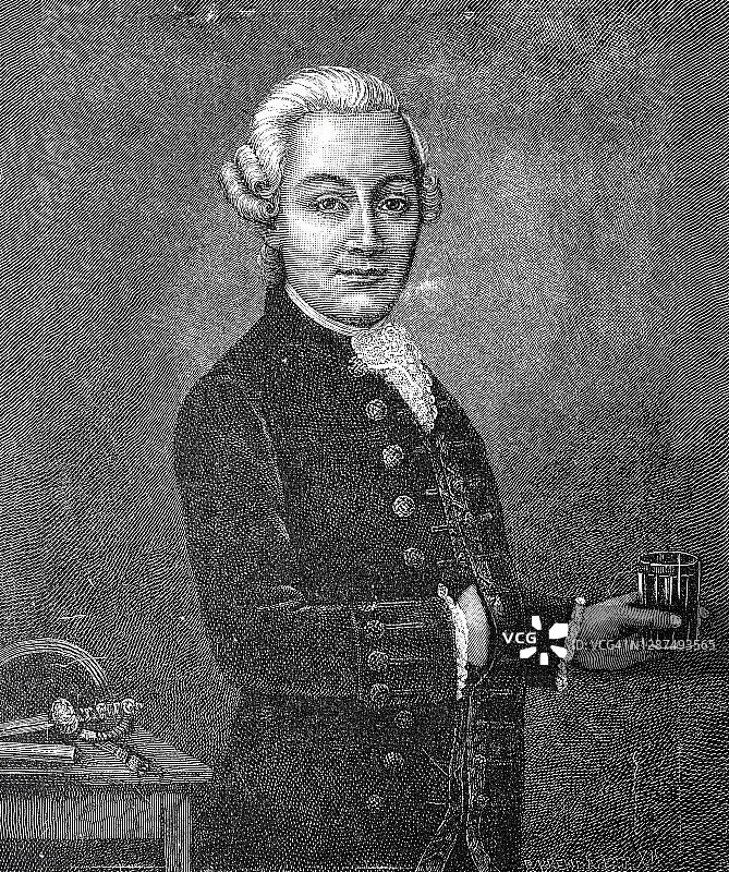 沃尔夫·阿玛迪斯·莫扎特，1777年，21岁图片素材