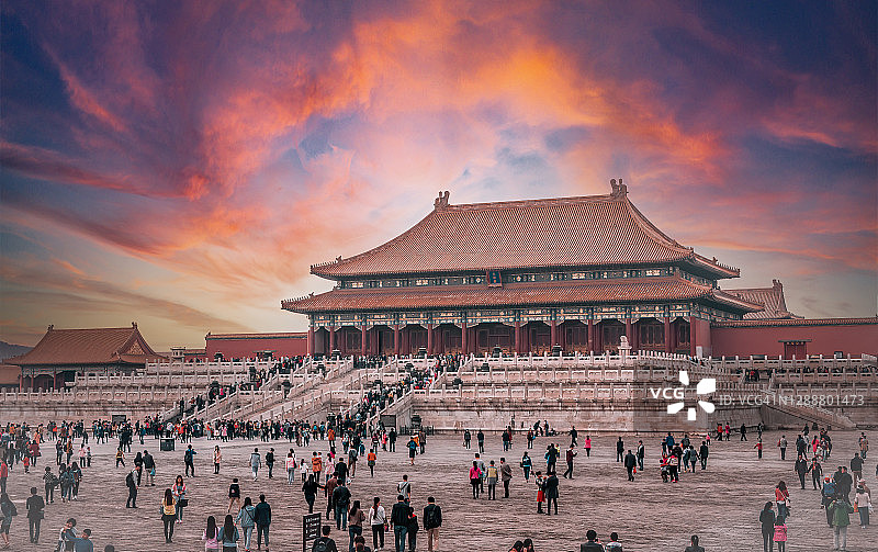 中国北京紫禁城的入口图片素材
