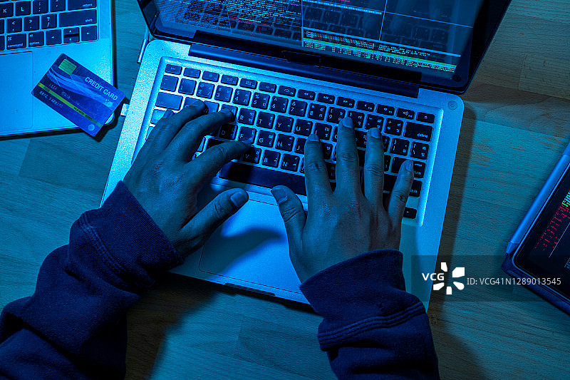 黑客盗取密码和身份，计算机犯罪图片素材