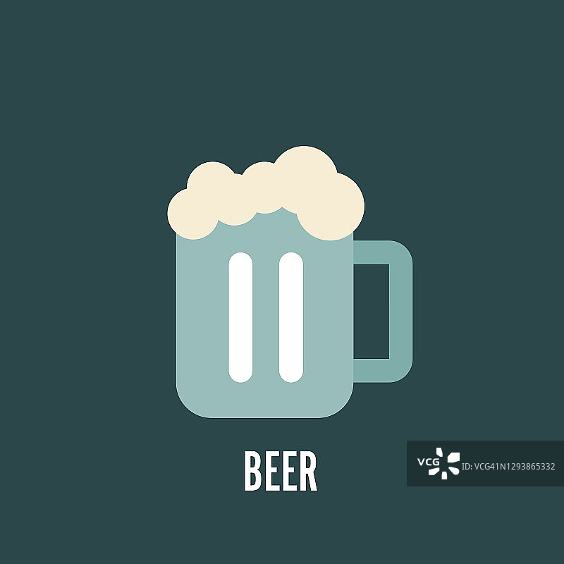 啤酒平图标图片素材