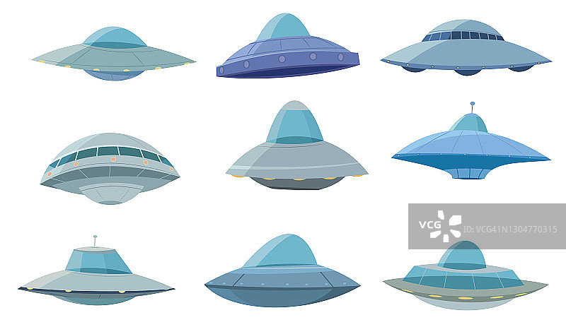 UFO飞船组图片素材