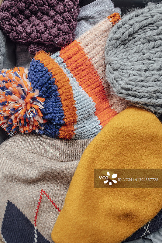 羊毛帽和冬衣图片素材