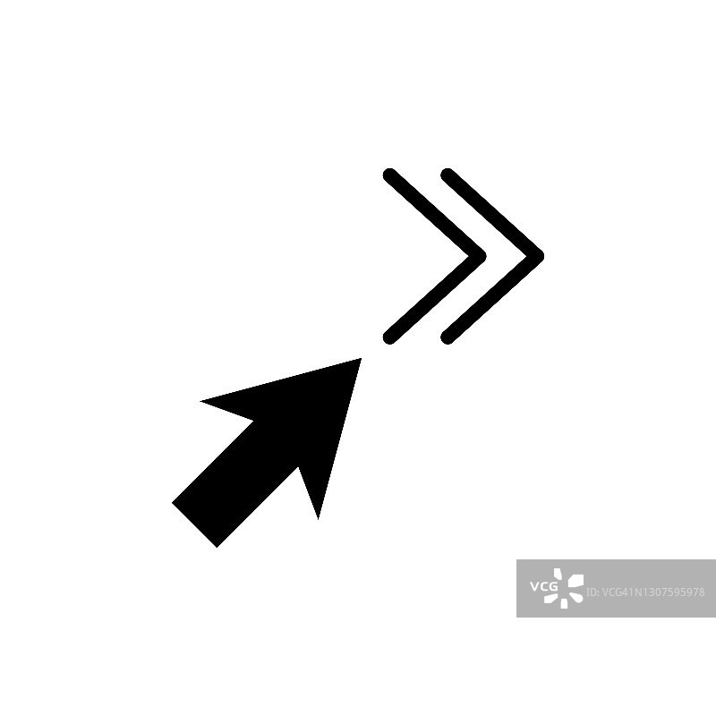 箭头鼠标指针图标最佳设计标志模板插图标志和符号图片素材