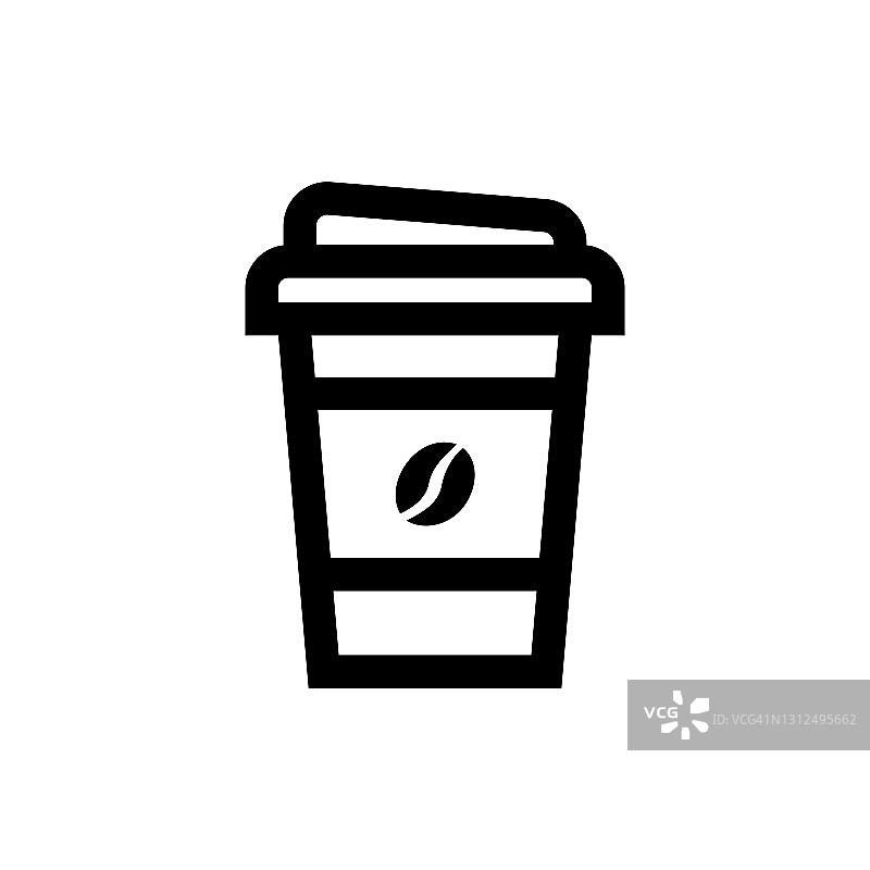 热咖啡杯图标向量图片素材