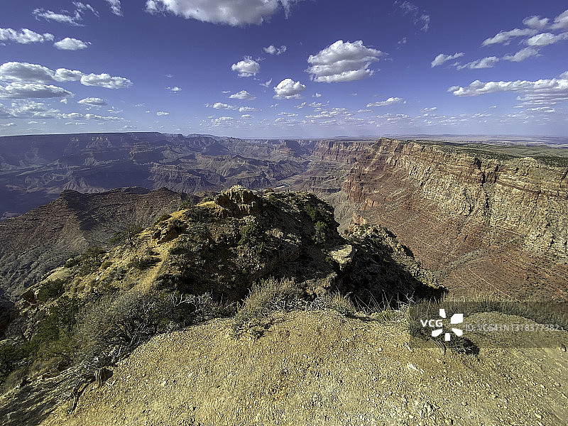 大峡谷南沙漠景观侧宽镜头图片素材