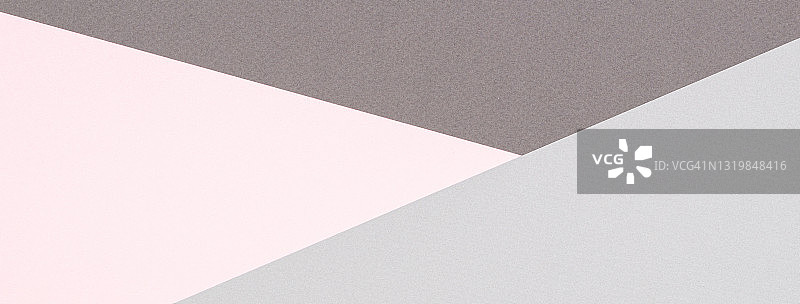 抽象彩色纸纹理背景。最小的几何形状和线条在粉和浅灰色的颜色图片素材