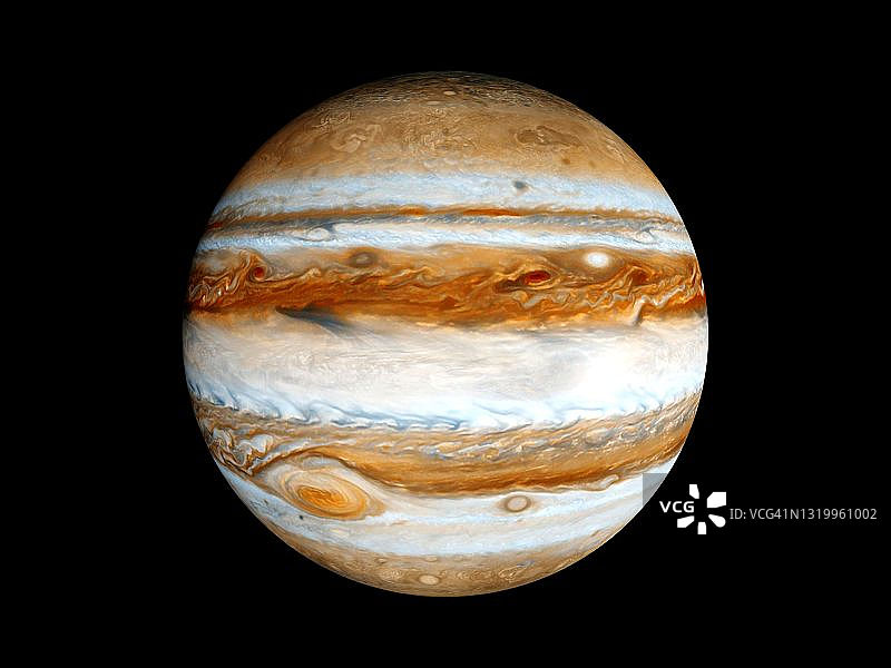 木星气体巨星缓慢轨道深空概念图片素材