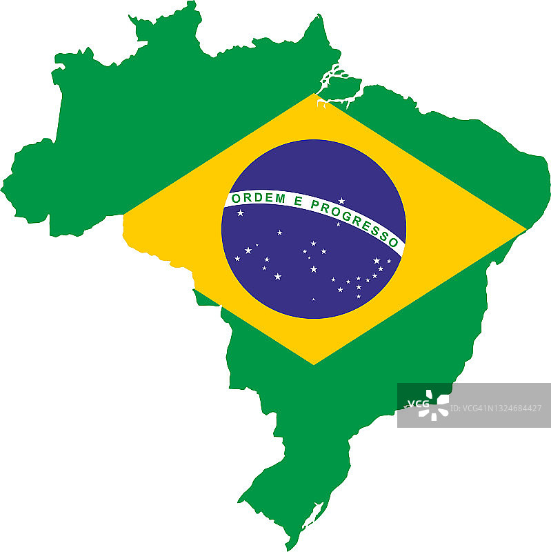 巴西国旗地图图片素材