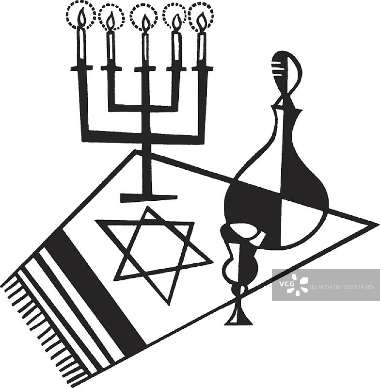 犹太教符号的说明图片素材