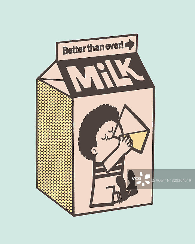 牛奶盒插图图片素材