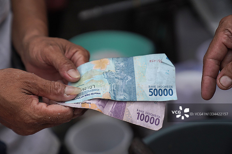 印尼卢比钞票图片素材